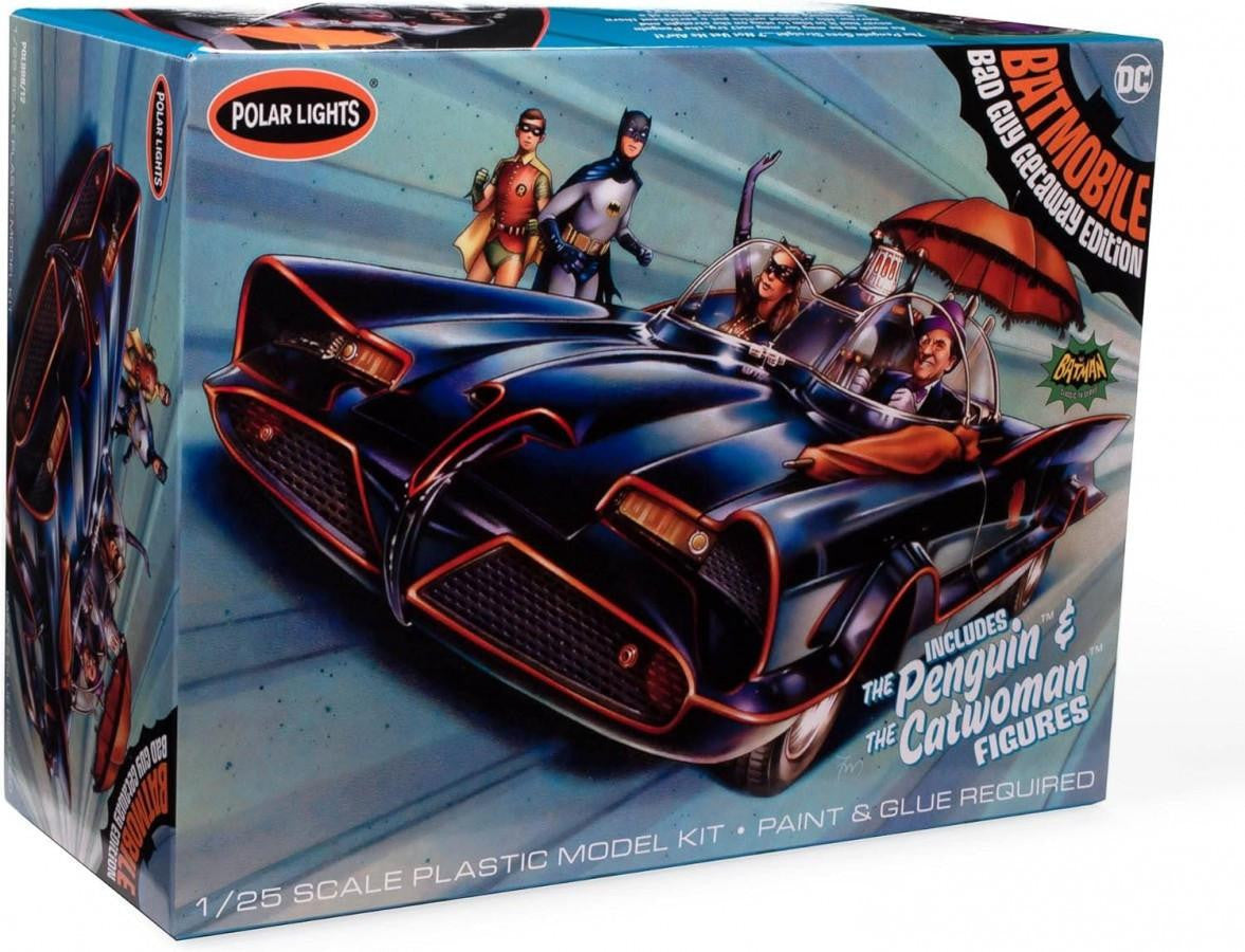 Polar Lights 1/25 1966 Batmobile w/Catwoman & Penguin 998